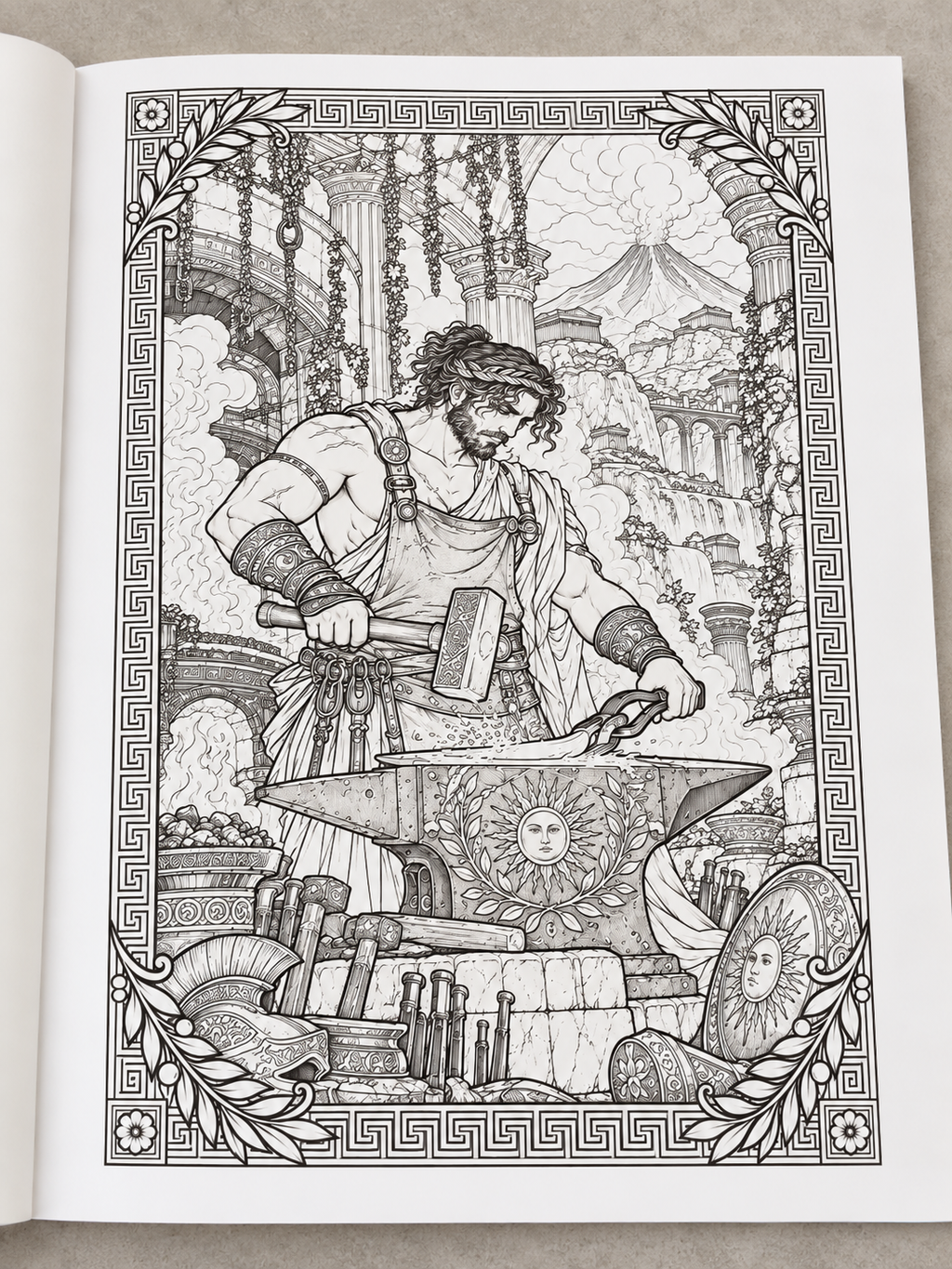Gods & Monsters Greek Mythology Colouring Book