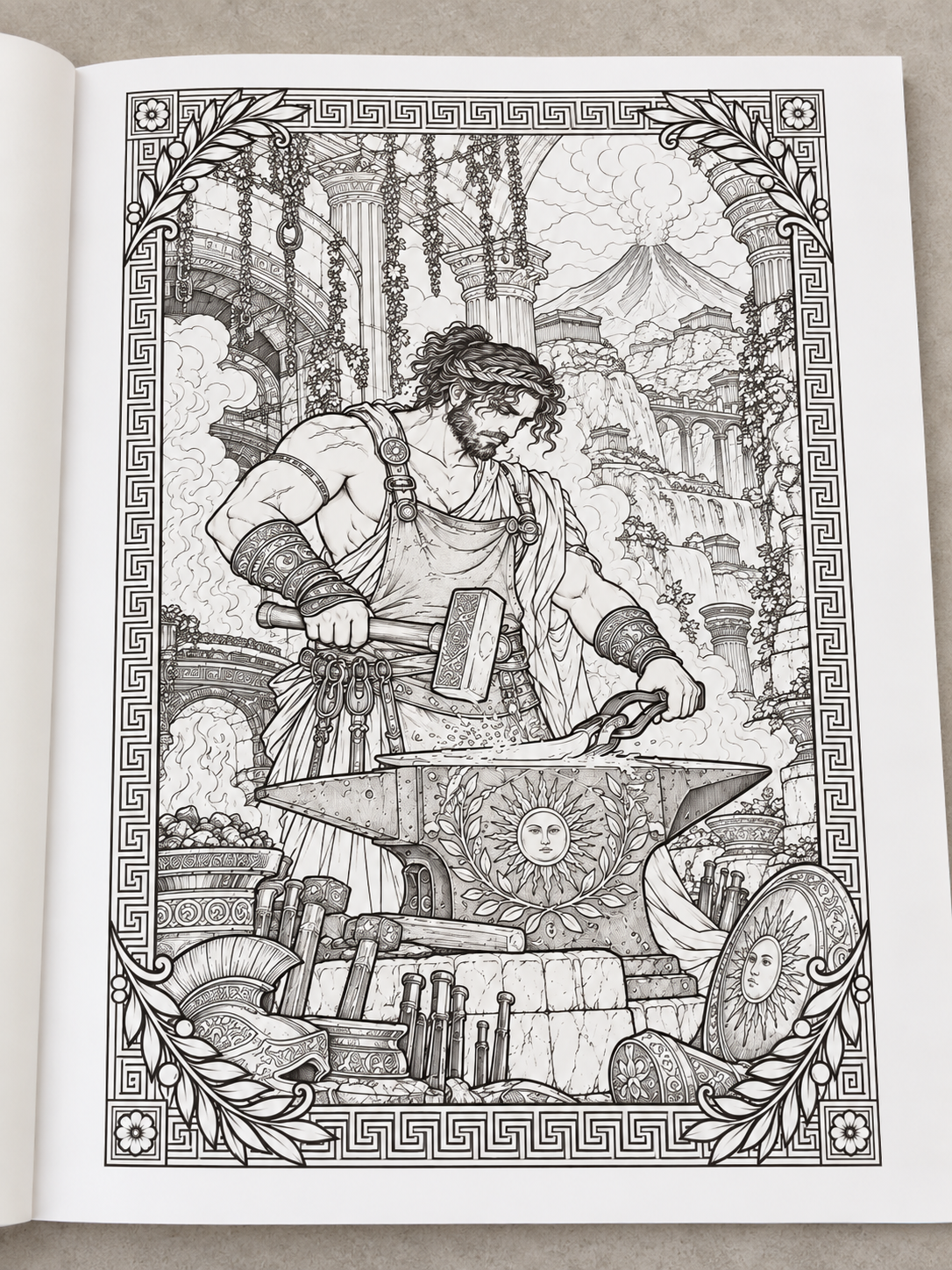 Gods & Monsters Greek Mythology Colouring Book
