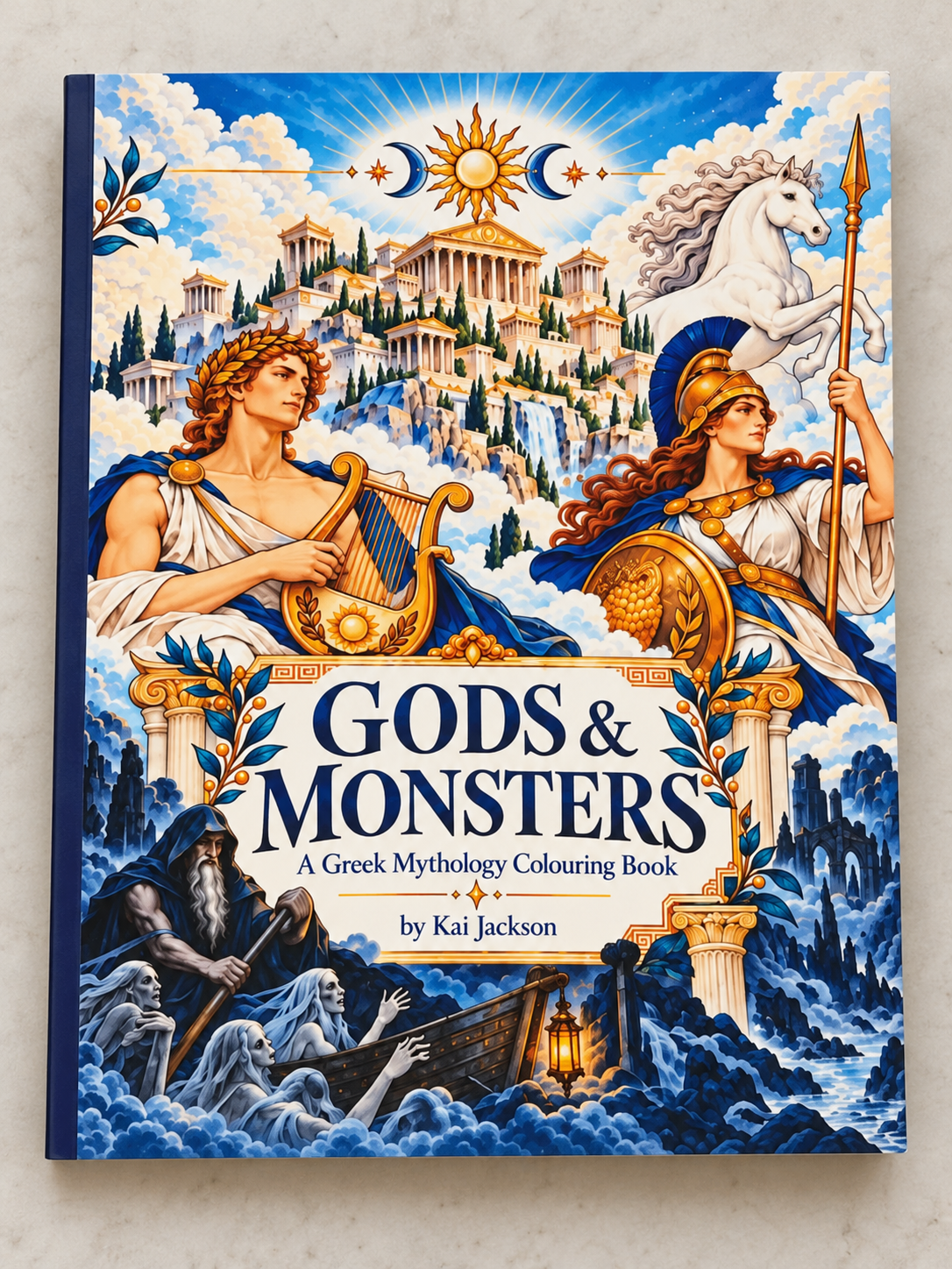 Gods & Monsters Greek Mythology Colouring Book