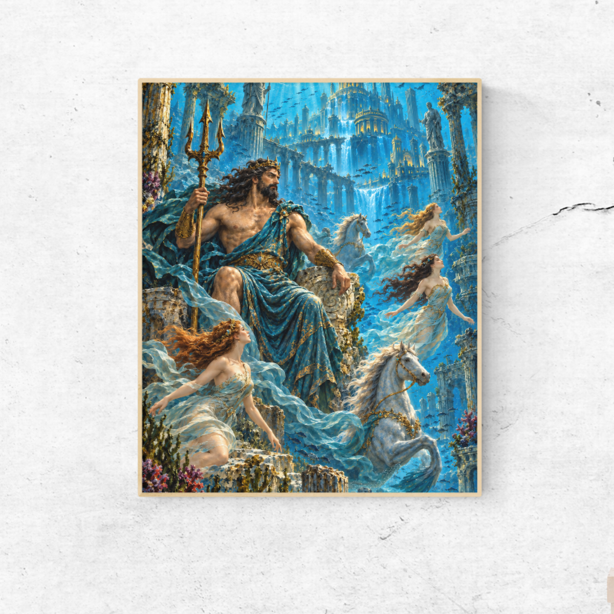 Poseidon’s Sunken Kingdom Printable Wall Art