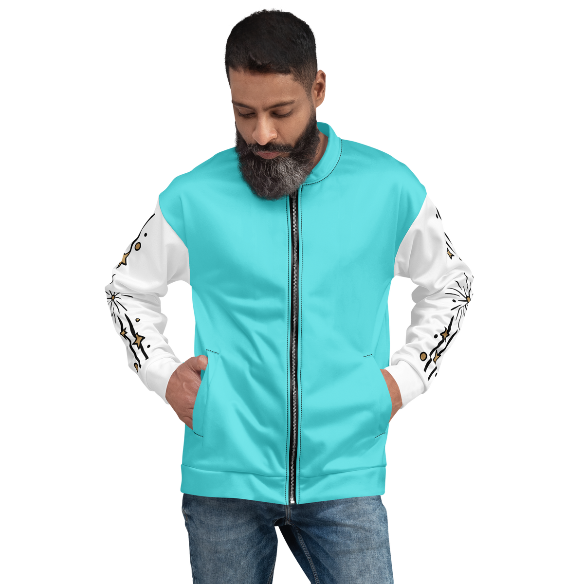 Olympian Sky Greek Mythology Bomber Jacket