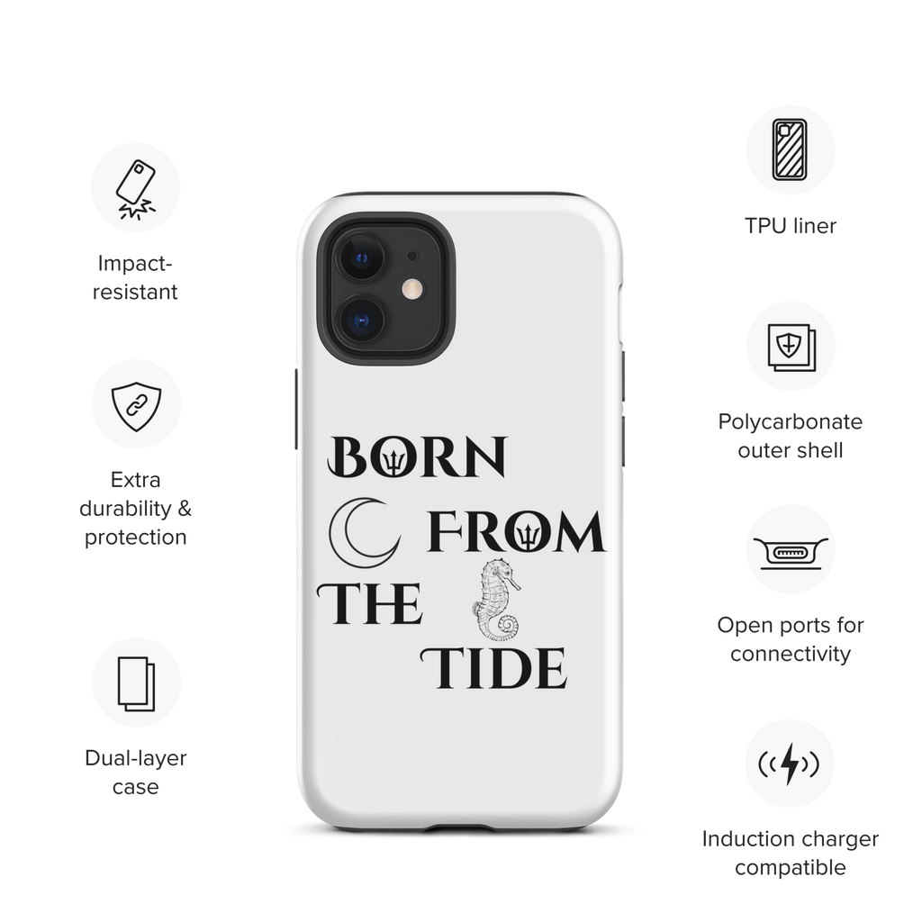 Poseidon White “Born From the Tide” iPhone Case