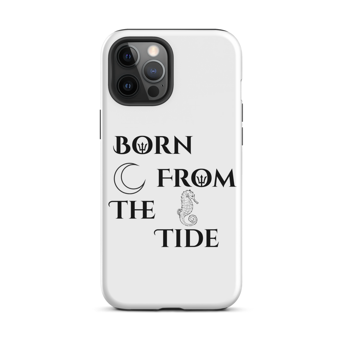 Poseidon White “Born From the Tide” iPhone Case