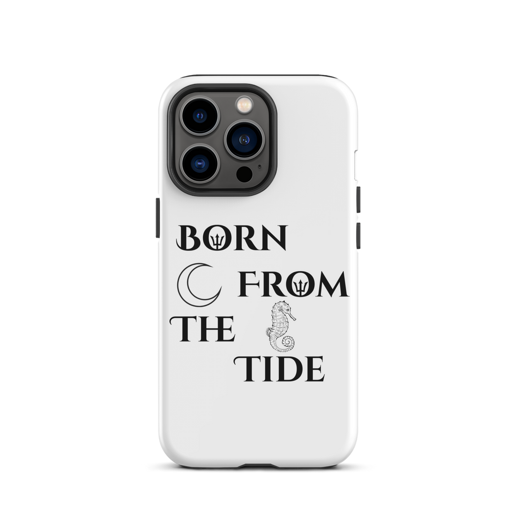 Poseidon White “Born From the Tide” iPhone Case