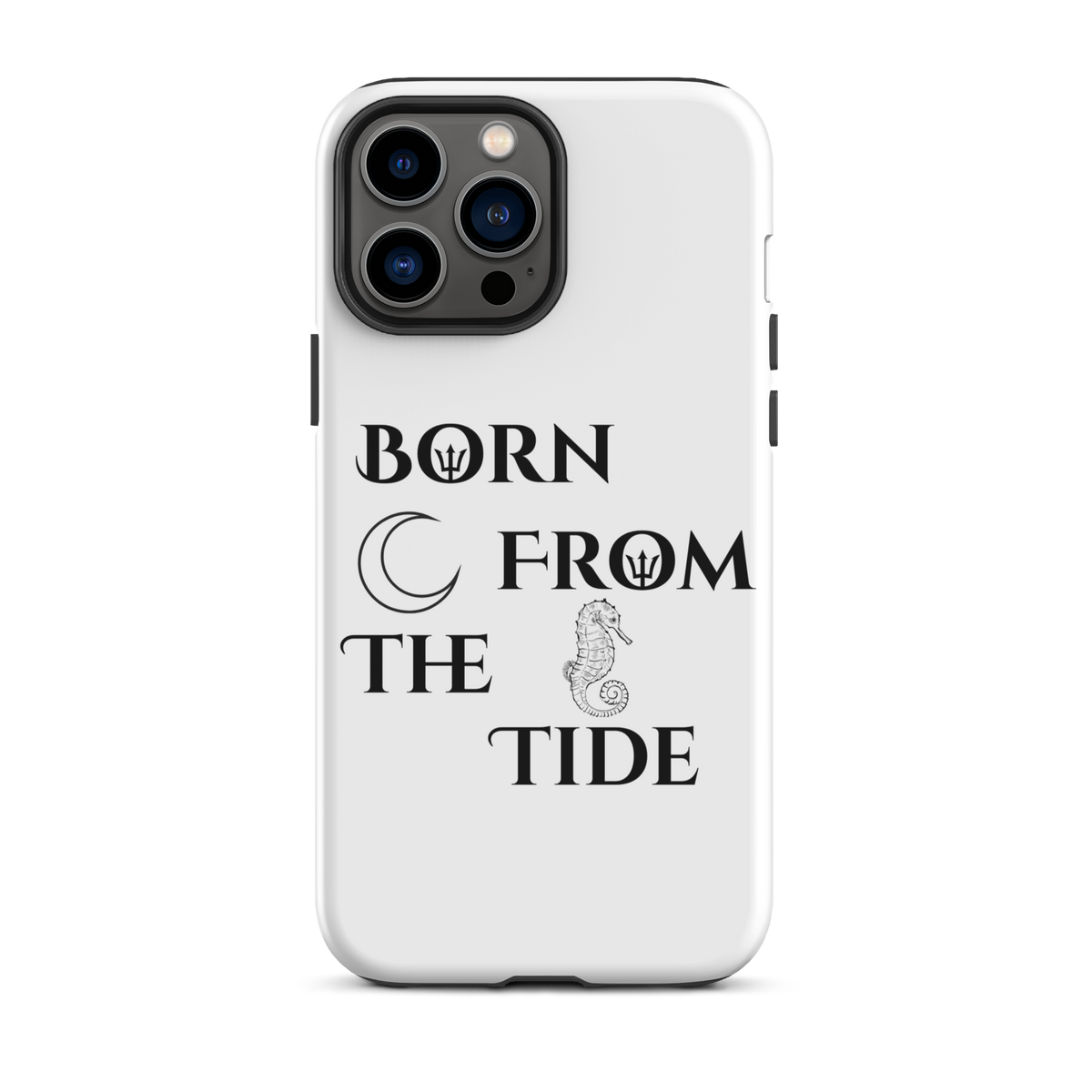 Poseidon White “Born From the Tide” iPhone Case