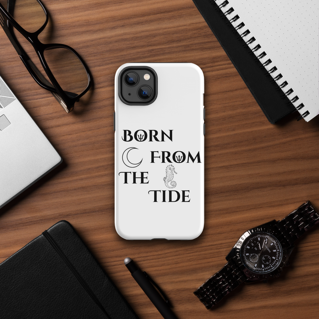 Poseidon White “Born From the Tide” iPhone Case