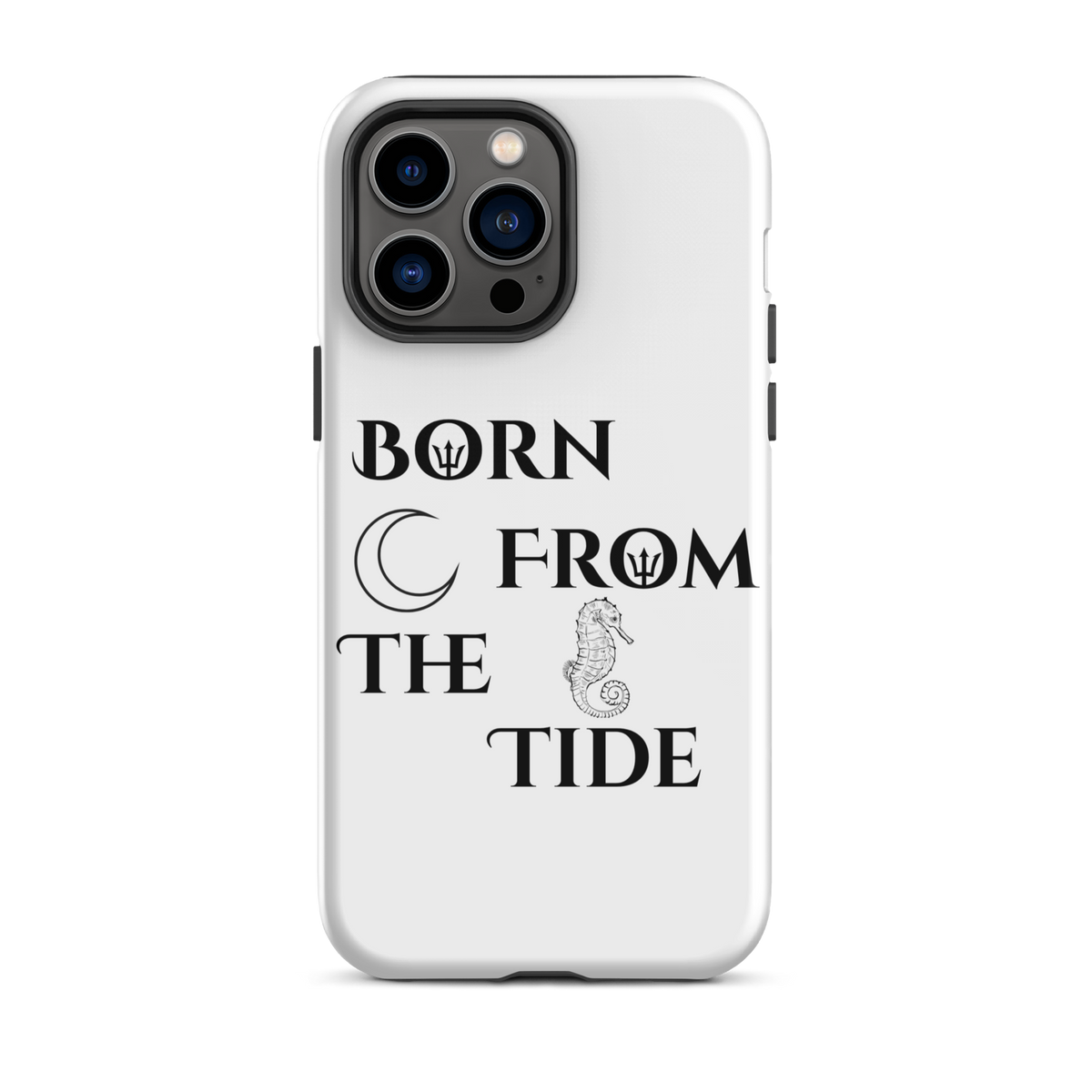 Poseidon White “Born From the Tide” iPhone Case