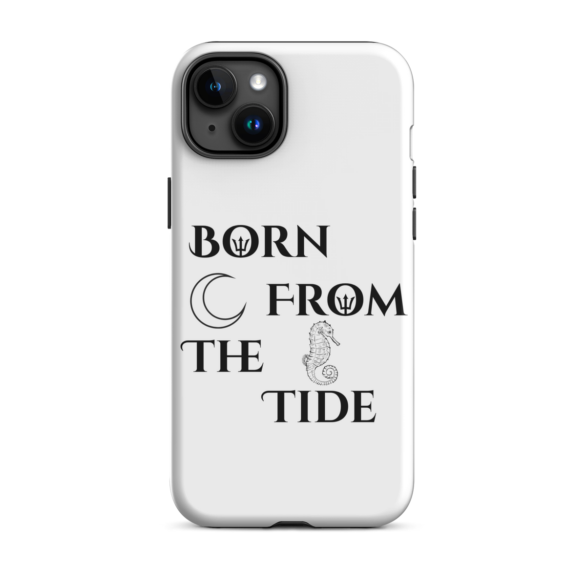 Poseidon White “Born From the Tide” iPhone Case