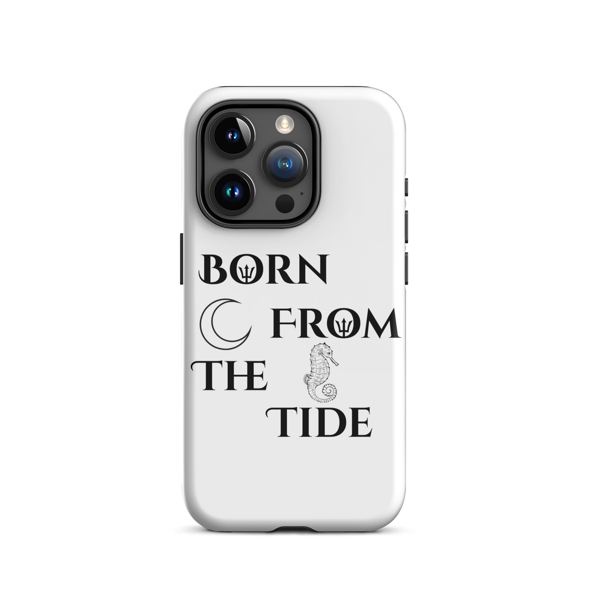 Poseidon White “Born From the Tide” iPhone Case