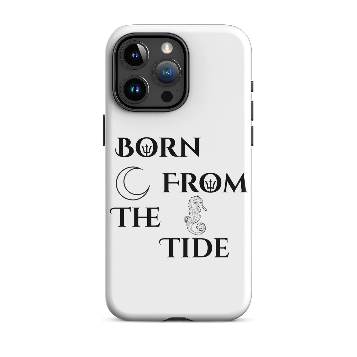 Poseidon White “Born From the Tide” iPhone Case