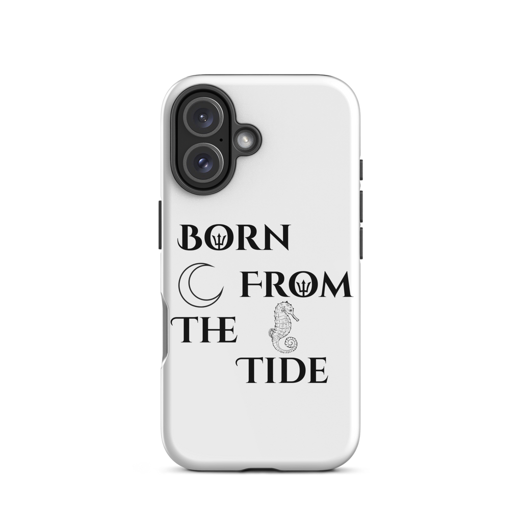 Poseidon White “Born From the Tide” iPhone Case