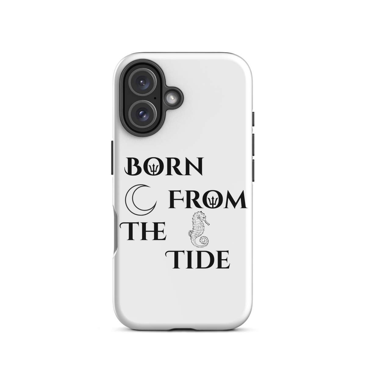 Poseidon White “Born From the Tide” iPhone Case
