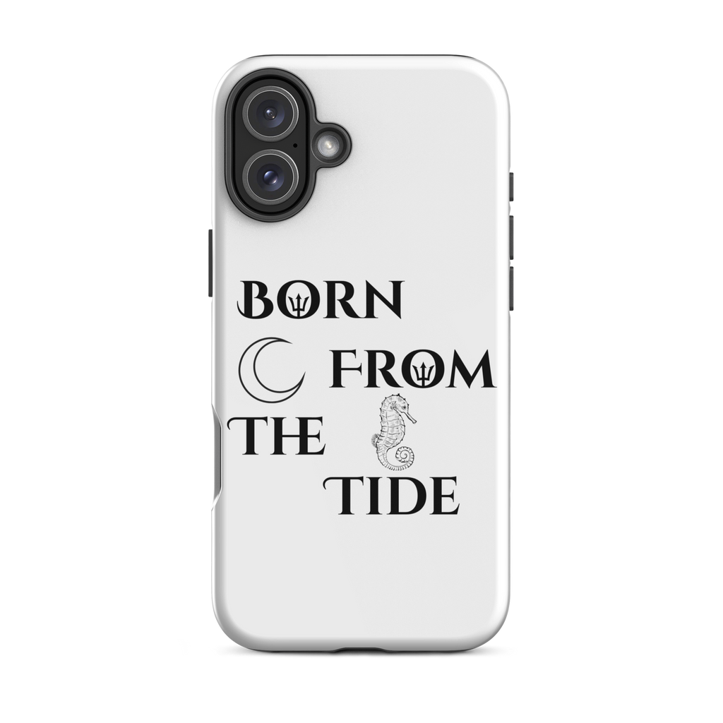 Poseidon White “Born From the Tide” iPhone Case