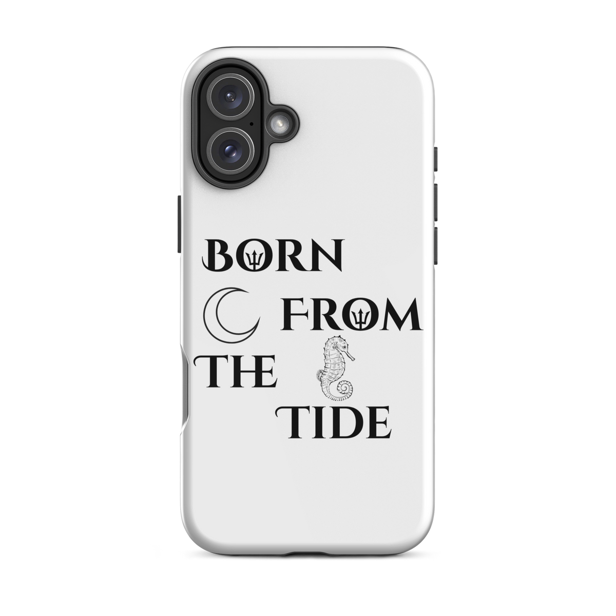 Poseidon White “Born From the Tide” iPhone Case