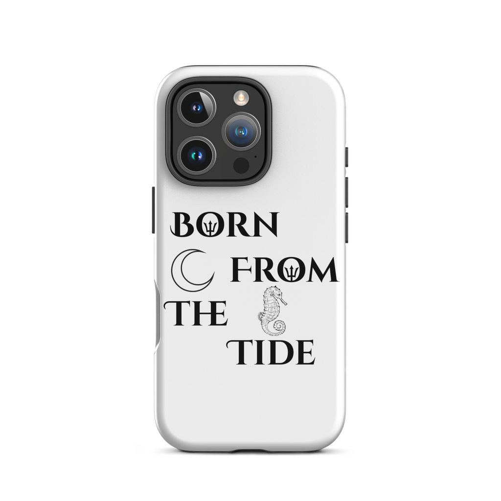 Poseidon White “Born From the Tide” iPhone Case