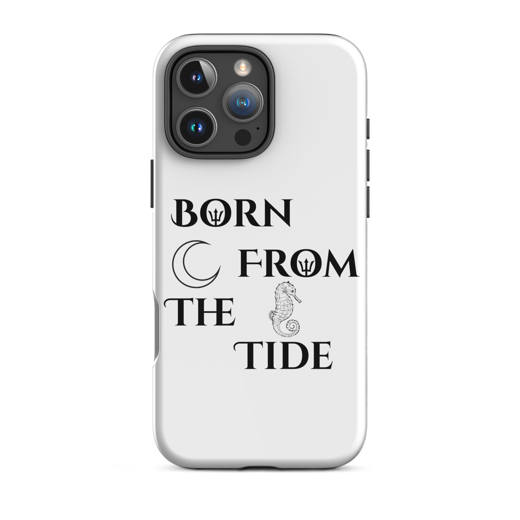 Poseidon White “Born From the Tide” iPhone Case