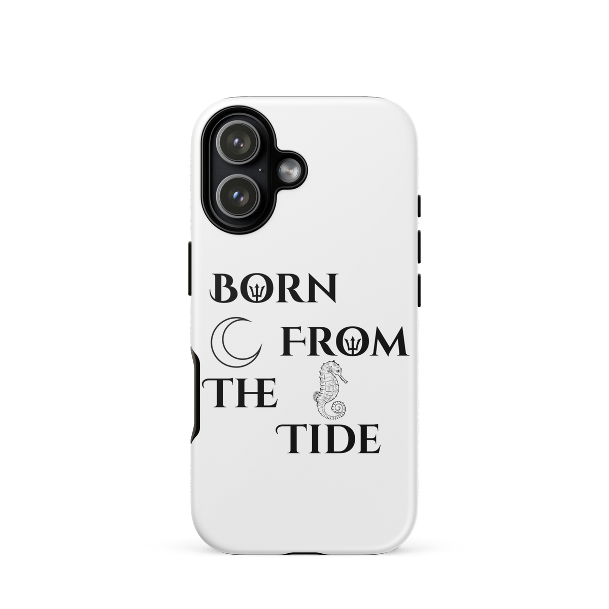 Poseidon White “Born From the Tide” iPhone Case