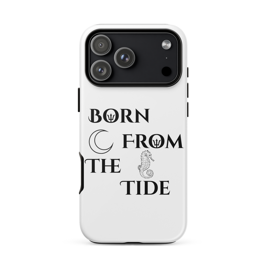 Poseidon White “Born From the Tide” iPhone Case
