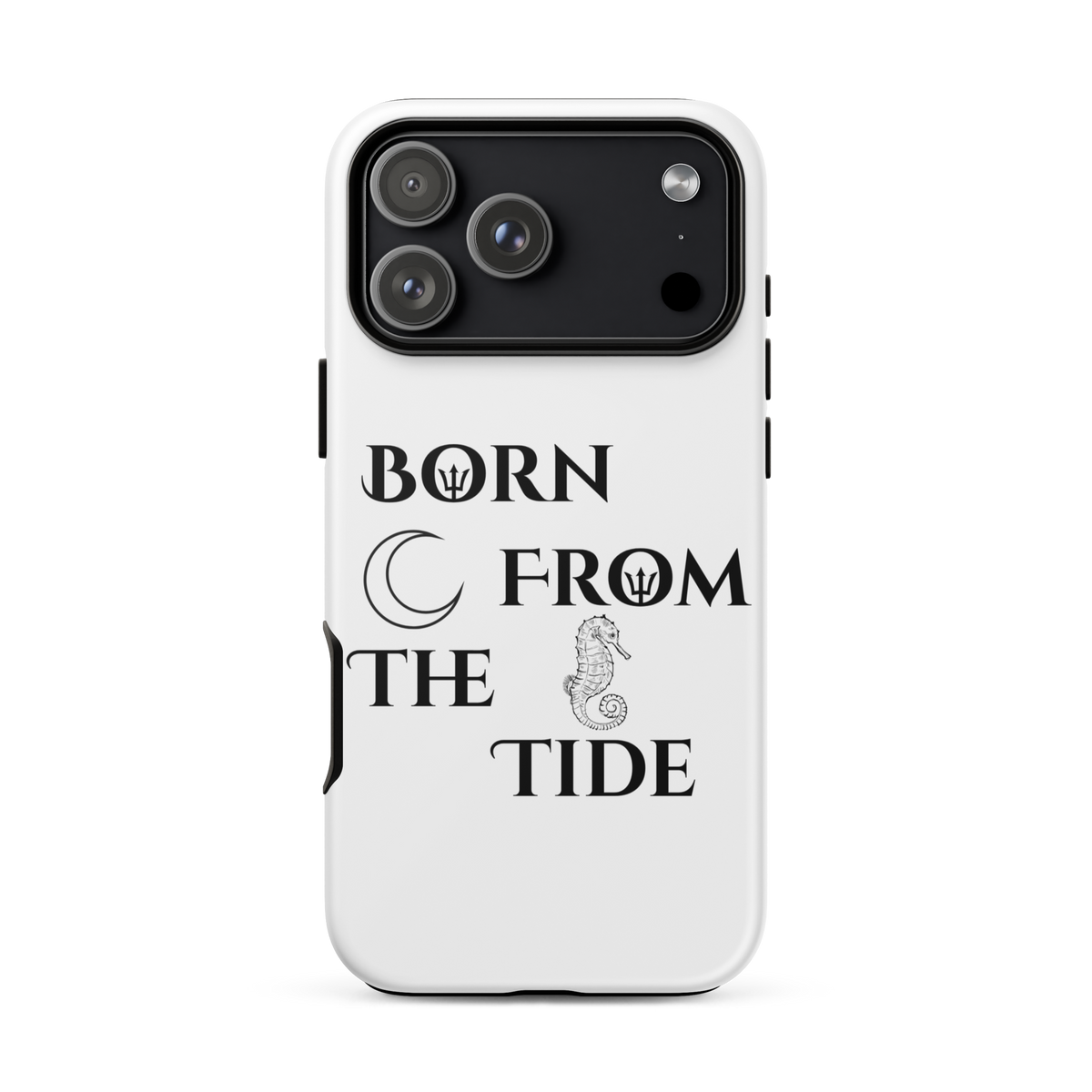 Poseidon White “Born From the Tide” iPhone Case