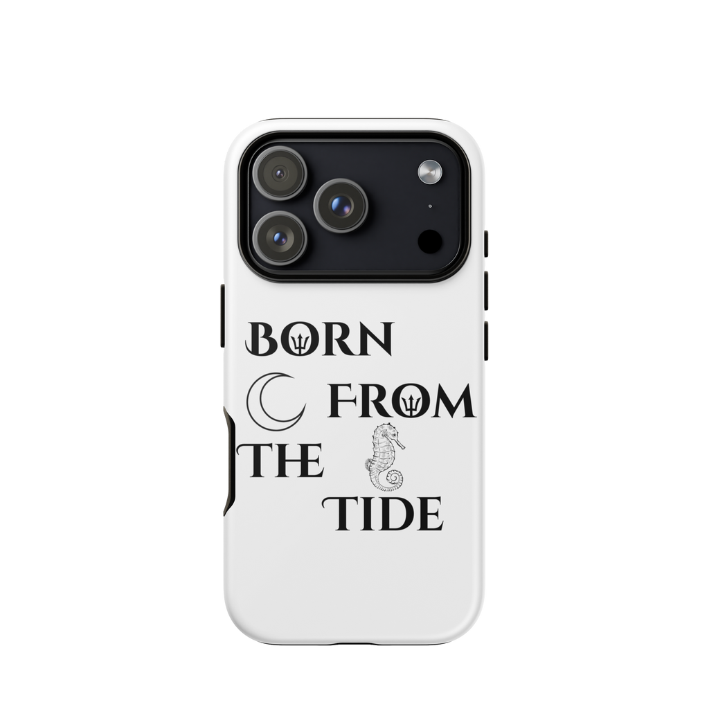 Poseidon White “Born From the Tide” iPhone Case