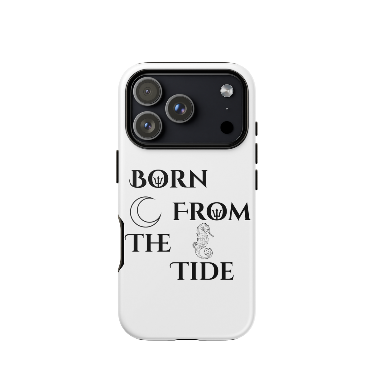 Poseidon White “Born From the Tide” iPhone Case